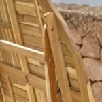 Ashby 4 Seater Round Wooden Garden Dining Set with Cream Parasol - 100cm - Image 3