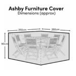 Round Rain Cover 250x250x90cm - Ashby 6 Seater with Ashby or Cove Chairs - Kemble 8 Seater - Shiro 6 Seater with Shiro, Nala or Hali Chairs