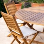 Outlet - Ashby 4 Seater Wooden Round Folding Garden Dining Table - 100Cm - Image 5
