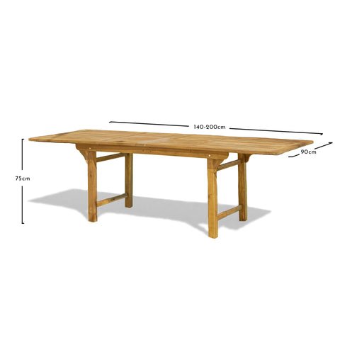 Outlet - Aspen Extending Wooden Dining Table 140-200 1 ASPENNaked 2dims a6742716 215a 411e bd91 Outlet - Aspen Extending Wooden Dining Table 140-200