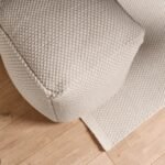 Atcham Wool & Cotton Ottoman Stool - Clay/Natural - Image 5
