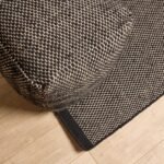 Atcham Black Pebble Wool with Cotton Rug - 160 x 230cm - Image 2