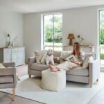 Outlet - Atcham Clay/Natural Wool & Cotton Ottoman Stool - 45cm X 45cm - Image 2