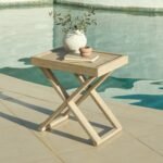 Akira 5 Seater Wooden Garden Set with 2 Akira Side Tables - Image 4
