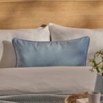 Alford 35x55cm Velvet Piped Edge Scatter Cushion Cover - Cornflower Blue