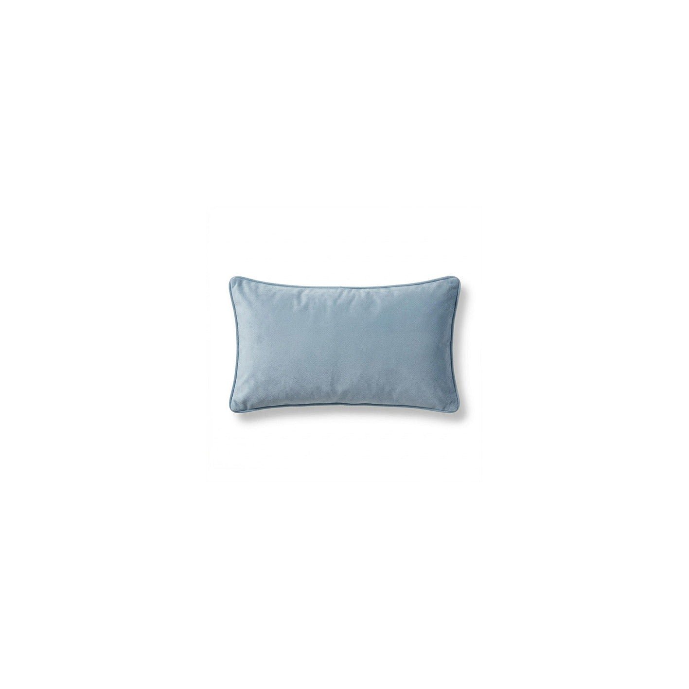 Alford 35x55cm Velvet Piped Edge Scatter Cushion Cover - Cornflower Blue - Image 6