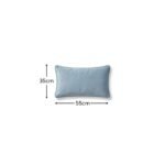 Alford 35x55cm Velvet Piped Edge Scatter Cushion Cover - Cornflower Blue - Image 7