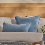 Alford 35x55cm Velvet Piped Edge Scatter Cushion Cover - Cornflower Blue - Image 5
