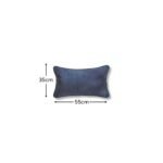 Alford 35x55cm Velvet Piped Edge Scatter Cushion Cover - Ink Blue - Image 7