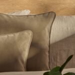 Alford 45x45cm Velvet Piped Edge Scatter Cushion Cover - Driftwood - Image 3