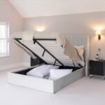 Alice Double Ottoman Bed - Cloud Grey - Image 2