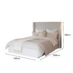 Alice Double Ottoman Bed - Ivory - Image 12