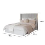 Alice King Ottoman Bed - Cloud Grey - Image 10