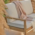 Alora Wooden Garden Conversation Set - White Acacia - Image 2