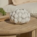 Alvito 9.5cm Artichoke Flower Candle Holder - Natural