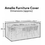 Rectangular Rain Cover 315x215x80cm - Amelia 6-8 Seater with Hali, Shiro, Imani or Nala - Image 4