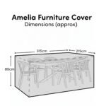 Rectangular Rain Cover 315x215x80cm - Amelia 6-8 Seater with Hali, Shiro, Imani or Nala - Image 3