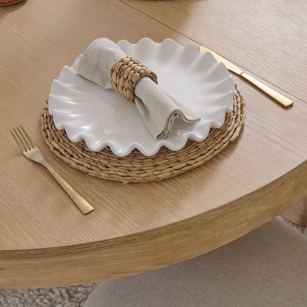 Amelia Whitewash Oval Extending Dining Table Set - 4 Seater - Freya Sand Dining Chairs - Whitewash Oak Legs - Image 11