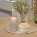 Amelia Whitewash Oval Extending Dining Table Set - 4 Seater - Nolan Fawn Linen Dining Chairs - Whitewash Oak Legs - Image 4