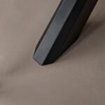 Amelia Black Oak Oval Extending Dining Table Set - 6 Seater - Freya Sand Dining Chairs - Black Oak Legs - Image 8