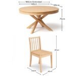 Amelia Extendable Whitewash Oval Dining Table Set  - 6 Seater - Tilly Natural String Dining Chairs - Whitewash Oak Legs - Image 19