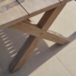 Charlotte 6 Seater Wooden Garden Dining Set with Shiro Cushioned Benches - Image 12