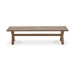 Shiro 6 Seater Wooden Garden Dining Set with 4 Imani Chairs & Charlotte Bench - Whitewash - Image 17