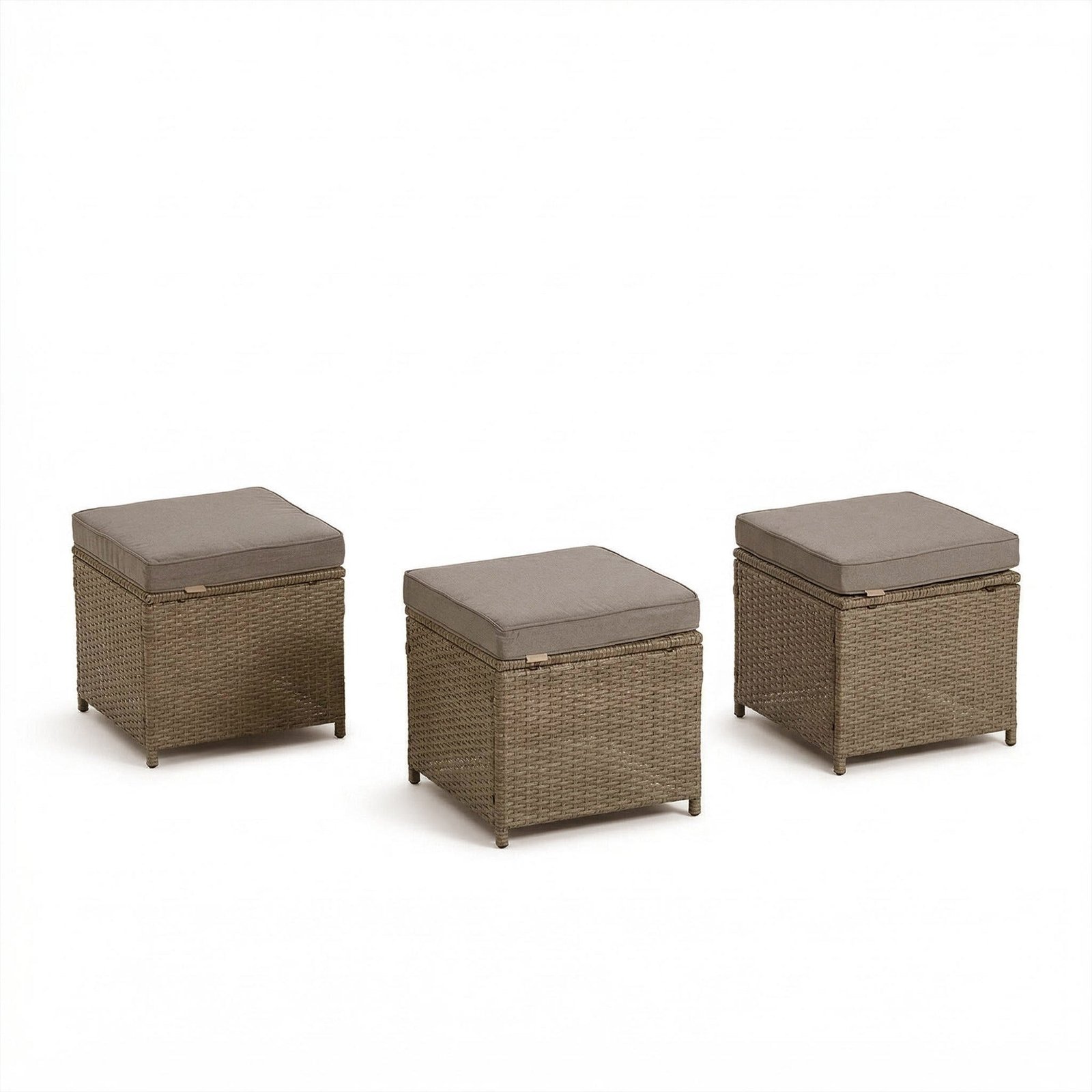 Aston 9 Seater Rattan Garden Corner Sofa Set with Fire Pit - Brown Weave - Image 14