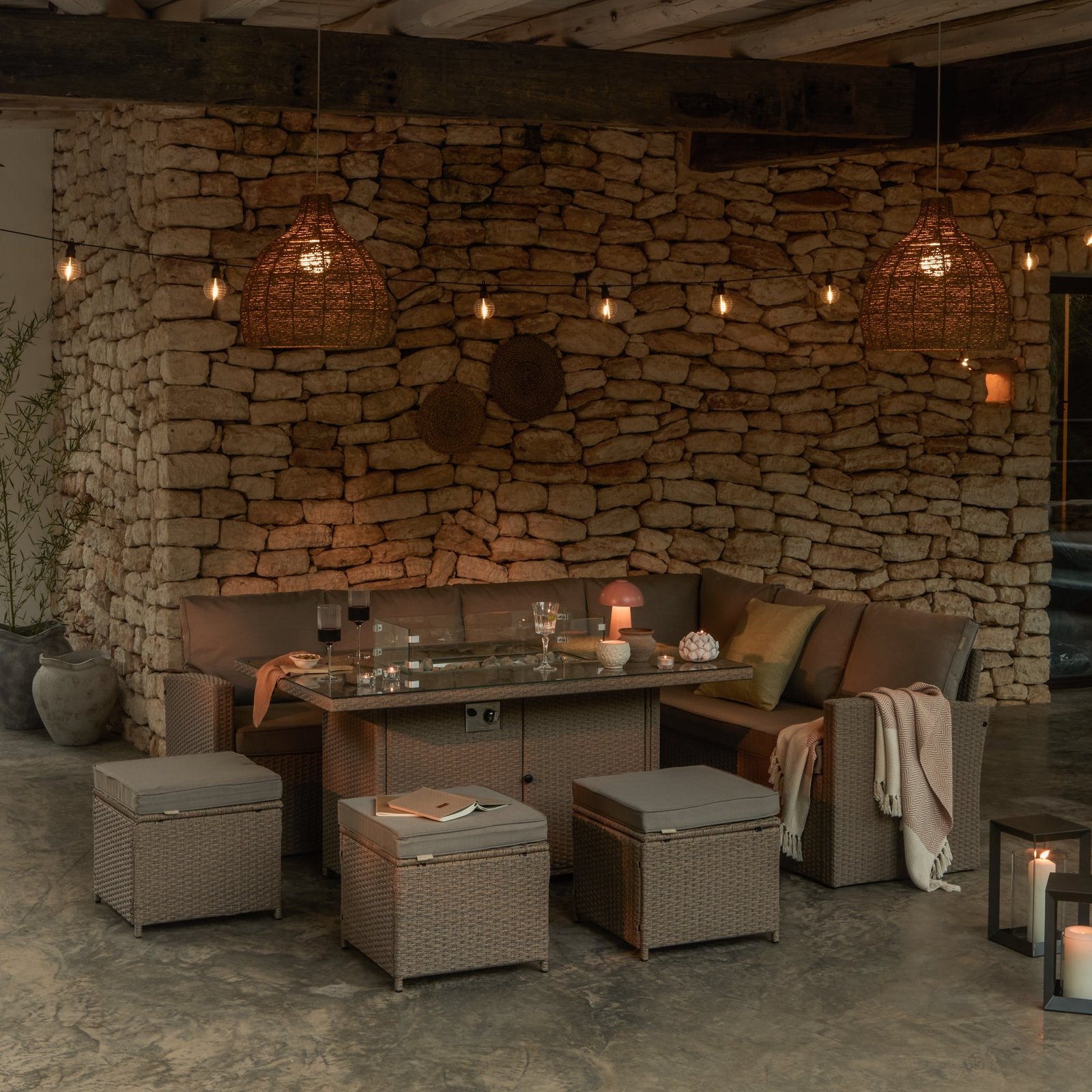 Carnaby 10 Bulb Outdoor String Lights - Extension Kit - Beehive Bulb - Image 6