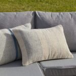 Elberton 55x35cm Cotton Striped Cushion Cover - Horizon Blue - Image 3