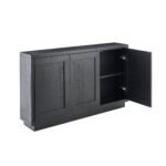 Astrid 3 Door Large Sideboard - Black Oak - Image 9