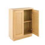 Astrid 2 Door Small Sideboard - Whitewash Oak - Image 13