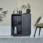 Astrid 2 Door Small Sideboard - Black Oak - Image 2