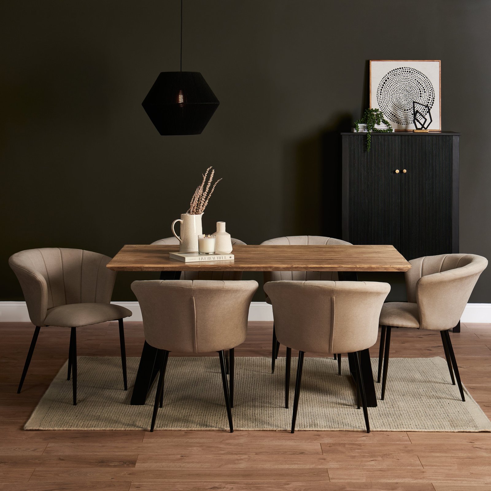 Atlas_Dining_Table_with_6_Cleo_Dining_Chairs_Soft_Beige_Black_Legs-a_d4b9b9b4-5c8c-4991-8e36-fc232d93822b Atlas Chalked Mango Wood Dining Table - 6 Seater - Cleo Soft Beige Dining Chairs - Black Legs