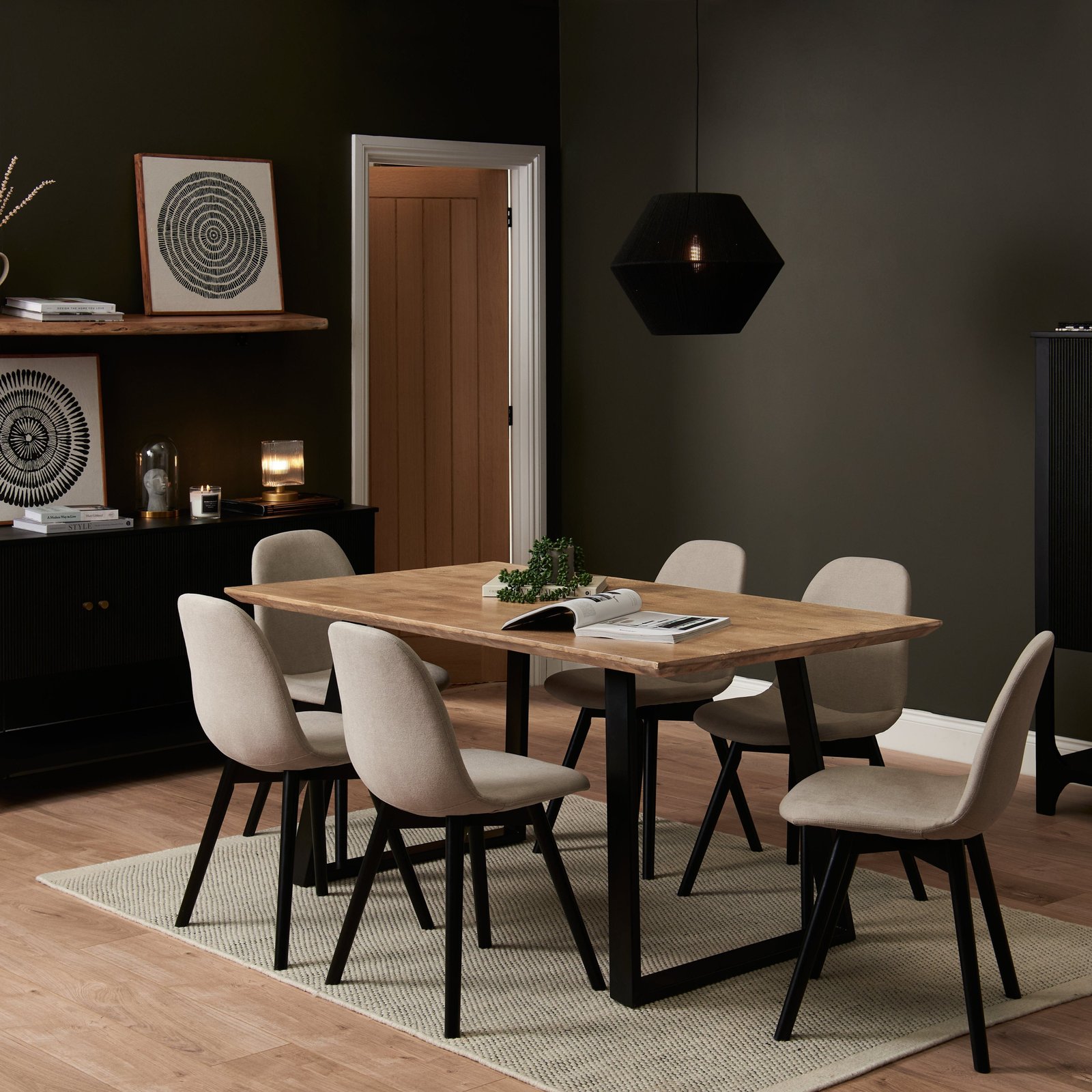Atlas_Dining_Table_with_6_Ellis_Dining_Chairs_Soft_Beige_Black_Legs-a_616ed911-4c3d-43f2-a258-4d8a3ccd42dc Atlas Chalked Mango Wood Dining Table Set - 6 Seater - Ellis Soft Beige Dining Chairs - Black Oak Legs