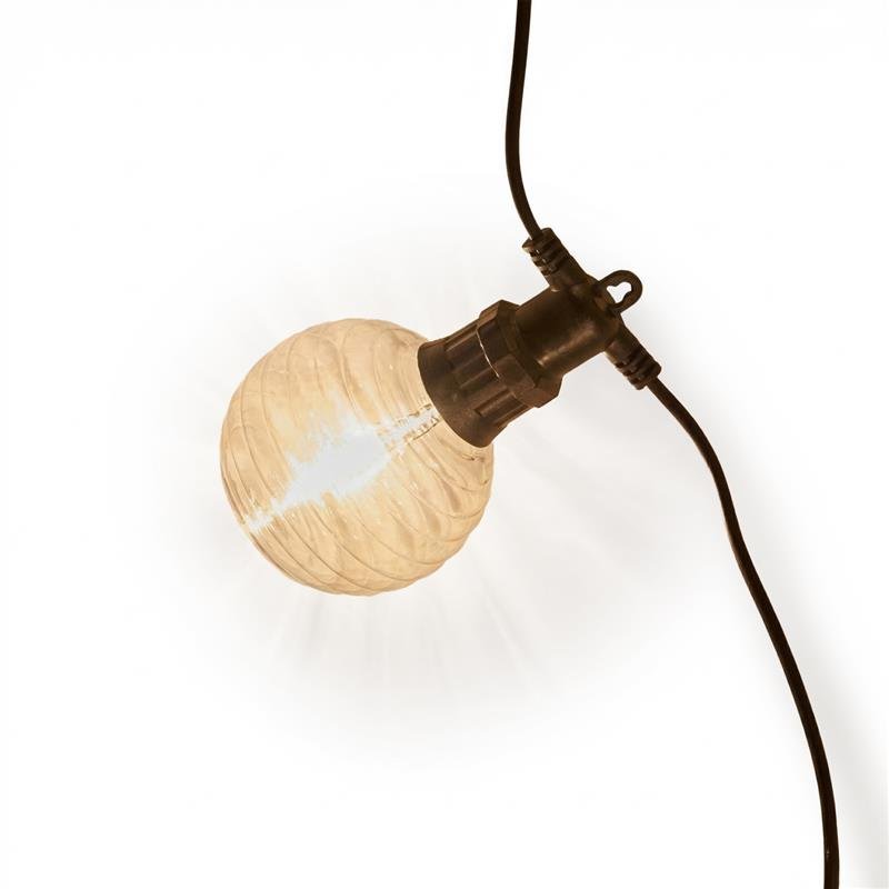 Carnaby 10 Bulb Outdoor String Lights - Extension Kit - Beehive Bulb - Image 7