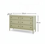 Aubrey 6 Drawer Chest of Drawers - Pistachio Green - Image 12