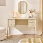 Outlet - Aubrey Driftwood Dressing Table with Drawers