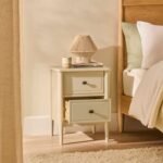 Outlet - Aubrey 2 Drawer Bedside Table - Driftwood - Image 7