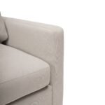 Ava Soft Beige Armchair - Pale Oak Legs - Image 5