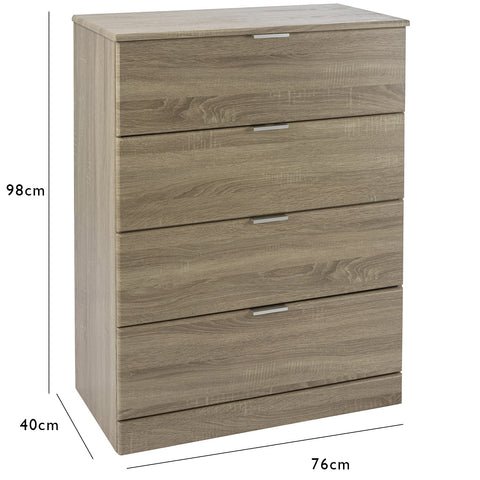 Outlet – Ayla chest of drawers - light oak 1 Ayla chest of drawers - light oak - Laura James