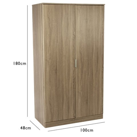 Outlet - Ayla wardrobe - light oak 1 Ayla wardrobe - light oak - Laura James