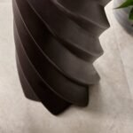 Outlet - Bianca Black Concrete Side Table - Image 3