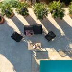 Eaden Garden Conversation Set Cushion Covers - Black - Image 3