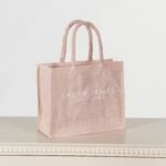 Jute Bag - Blush Pink
