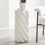 Outlet - Bianca Pearl Terrazzo Concrete Side Table