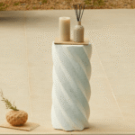 Bianca Concrete Garden Side Table - Pearl Terrazzo