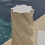 Bianca Concrete Garden Side Table - Pearl Terrazzo - Image 2