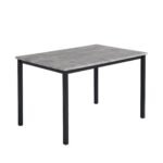 Outlet - Milo Concrete Effect dining table - 6 seater - with black legs