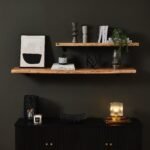 Bosco Natural Acacia Wall Shelf - 150cm